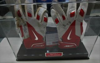 Mike Trout Signed / Autographed Game Batting Gloves PSA/DNA 2014 MVP Auto 2
