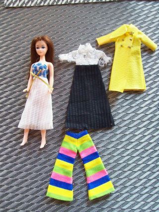 Vintage Dawn Clone Doll And Dresses