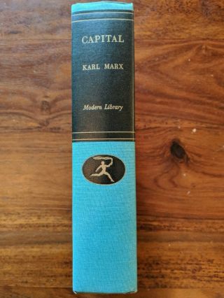 Capital,  Karl Marx,  1906 Modern Library Giant (G26),  HC/DJ 3