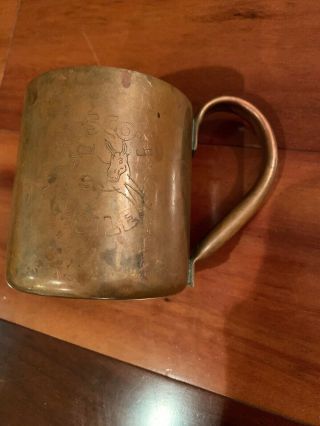 Vintage Moscow Mule Copper Mug Cup - Cock N 