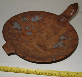 Native American Great Lakes Turtle Effigy Burl Bowl Woodlands 19th Century