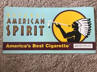 Natural American Spirit Cigarette Sign (unique Color)