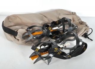 Vintage Black Diamond Crampons 10 - Point With Carrry Bag