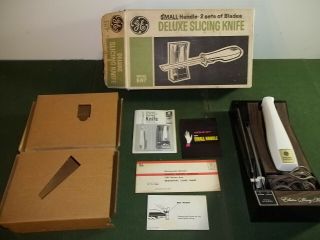 Vintage Ge Electric Knife Model Ek7 Avocado Wall Mount W Box Hardware