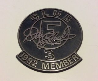 Vintage Dale Earnhardt Club E 3 1992 Member Decorative Car Emblem