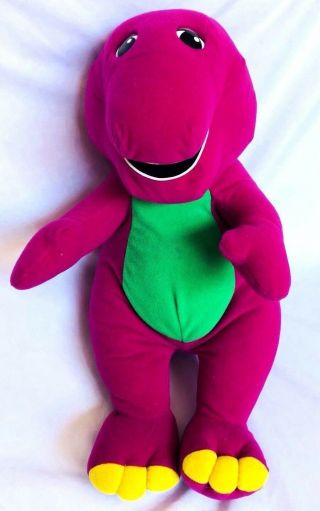Barney Talking Dinosaur Plush 1992 Playskool Hasbro Vintage Barney & Friends