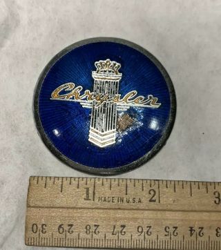 Vintage Early Chrysler Cloisonné Enamel Automobile Radiator Badge Emblem