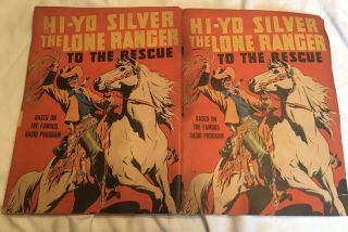 Vintage Hi Yo Silver The Lone Ranger To The Rescue 715 Comic 1939