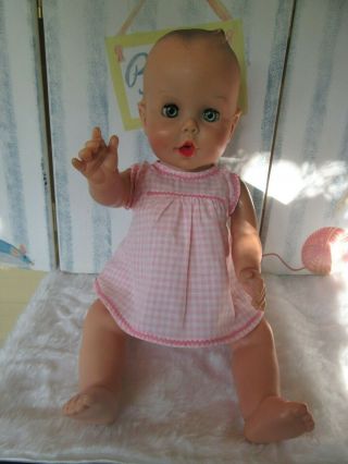 Vintage 1955 Gerber Baby Doll,  The Sun Rubber Company Usa 18”