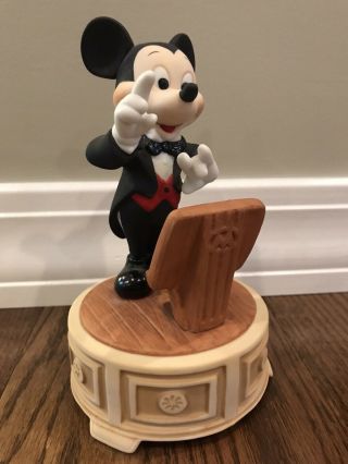 Vintage Disney Mickey Mouse Conductor Music Box
