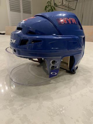 NY Rangers Official Game Helmet Steiner Sports Certified 3