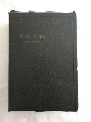 Vintage Holy Bible King James Version Red Letter Concordance World Publishing