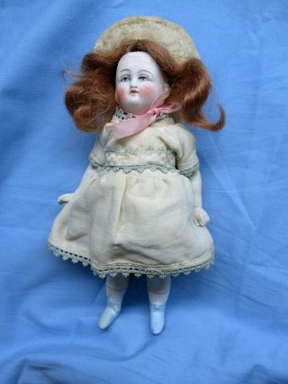 Early Antique German Parian All Bisque Doll,  C 1870 - 1880