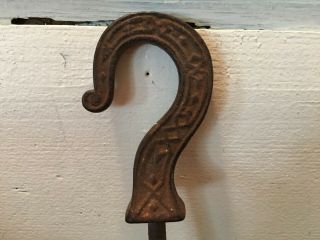 Vintage Ornate Cast Iron Metal Hook For Hanging Plant Ceiling Wall Mount