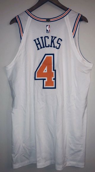 Isaiah Hicks York Knicks 2/26/18 Game Nba Nike Statement Jersey Steiner