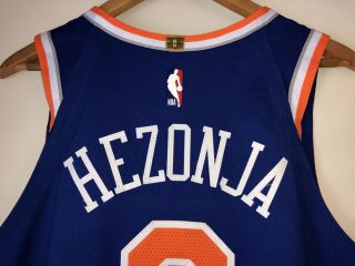 Mario Hezonja 8 York Knicks 2019 Game Worn NBA Nike Jersey STEINER LOA 3