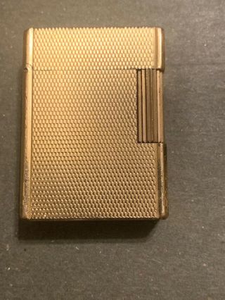 Vintage S.  T Dupont Gold Plated Lighter Needs Repairs Not