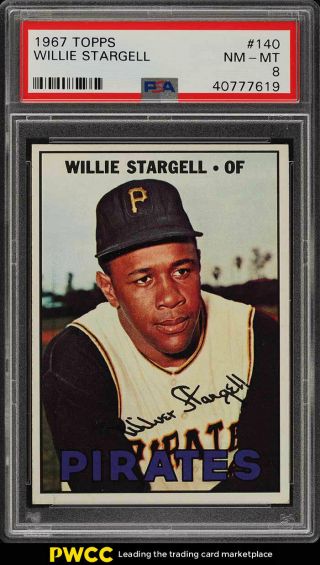 1967 Topps Willie Stargell 140 Psa 8 Nm - Mt (pwcc)