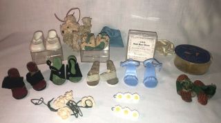 Vintage Jeanstyles By S.  B.  Novelty Doll High Heel Shoes And Other Accessories
