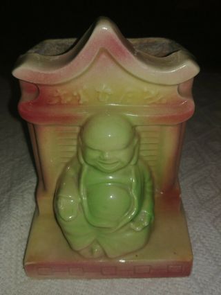 Vintage Shawnee Pottery Buddha Vase / Planter