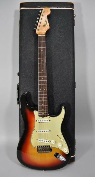 1964 Fender Stratocaster Vintage Sunburst Electric Guitar wOHSC PRE CBS 3
