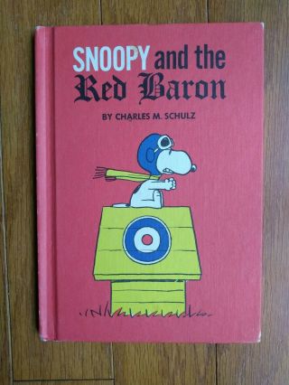 Vintage Snoopy And The Red Baron By Charles Schulz 1966 Hardcover Kids Book