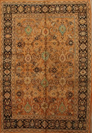 One - Of - A - Kind Antique All - Over Sarouk Ziegler Persian Hand - Knotted 7x10 Wool Rug