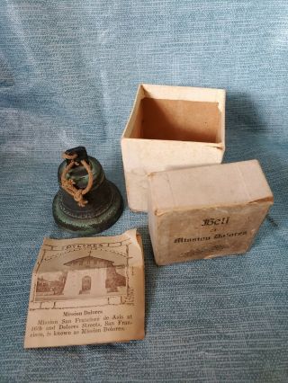 Rare Vintage Bell Of Mission Dolores Pre - Owned Box