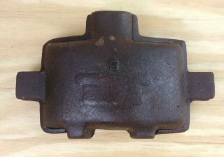 Vintage Skin Diver Weight Belt Mold 6 Lb.  2 Piece Style Cast Iron Scuba Diving