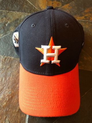 Men’s Houston Astros 2017 World Series Fitted Cap - Navy And Orange