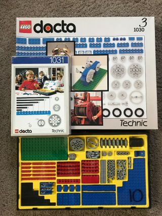 Vintage Lego Technic Dacta 1030 1031 Educational Set Simple Machines,  20 Cards