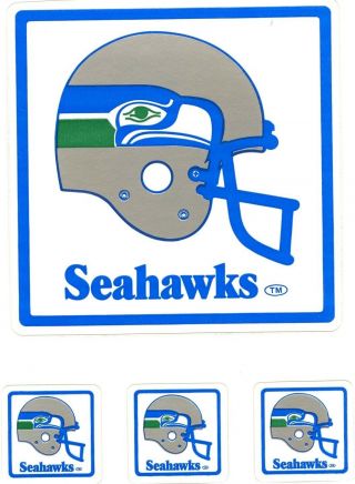 Vintage Seattle Seahawks Team Issued Sticker Stickers / Decal Nfl 1980 