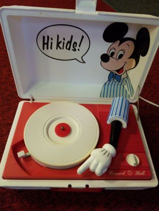 Vintage Concert Hall Mickey Mouse Phonograph