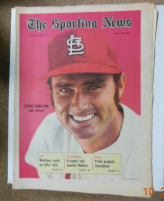 May 8,  1971 Issue Of The Sporting News With Steve Carlton Cover