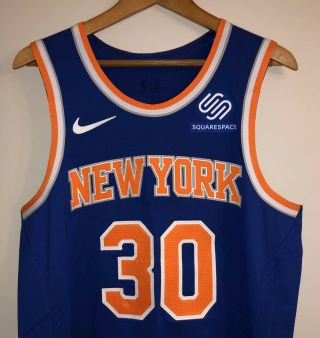 John Jenkins 30 York Knicks 2019 Game Worn Nike Nba Jersey Msg - Steiner