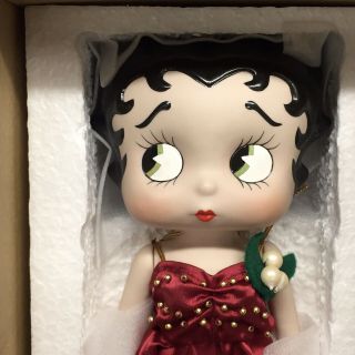 Vandor Betty Boop 12 " Porcelain Doll Red Dress 1995 With