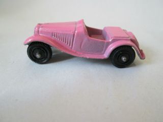 Tootsietoy 2 " Pink M.  G.  Mg Midget Roadster Sports Car 2 Chicago Usa (vintage)