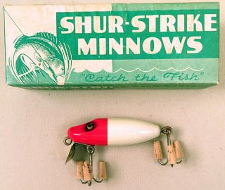 Boxed Vintage Shur Strike Fishing Lure – Hr - 2 Heddon Runt Style
