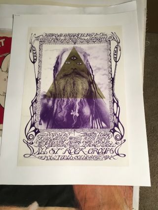 Vintage 1967 Rock Poster - A Gathering Of The Tribes For A Human Be - In