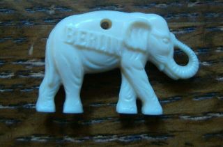 Vintage Berlin Mampe Elephant Souvenir Charm Ornament 1920 