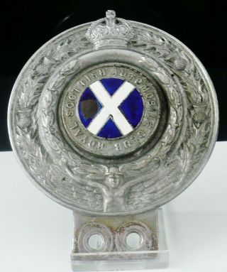 Vintage Royal Scottish Automobile Club Car Badge
