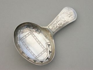 George Iii Silver Caddy Spoon By Joseph Taylor,  Birmingham,  1810