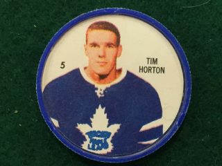 1960 - 61 Shirriff Salada Nhl Hockey Coin 5 Tim Horton,  Maple Leaf,  Toronto