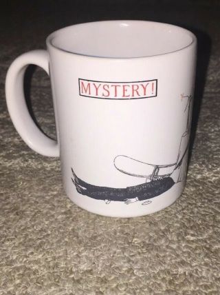Vintage Edward Gorey Murder Mystery Coffee Mug Pbs