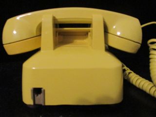 Vintage Yellow Western Electric Rotary Dial Desk Phone Bell System 1963 3