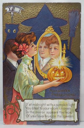 Antique Halloween Nash Postcard Series 2 Hallowe 