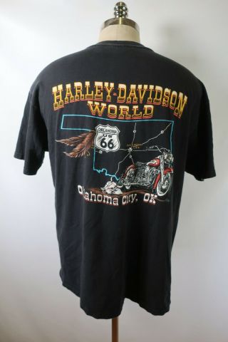 C6938 Vtg Harley - Davidson Motorcycle Biker Rider Hottest Ride T - Shirt Sz Xl Usa