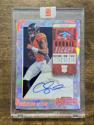 2018 Contenders Courtland Sutton Cracked Ice Auto /24