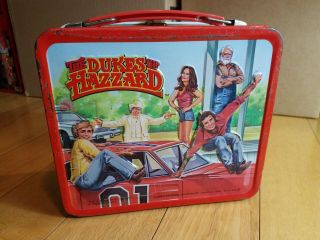 Rare Vintage Antique 1980 Eighties The Dukes Of Hazzard Metal Lunch Box - Daisy