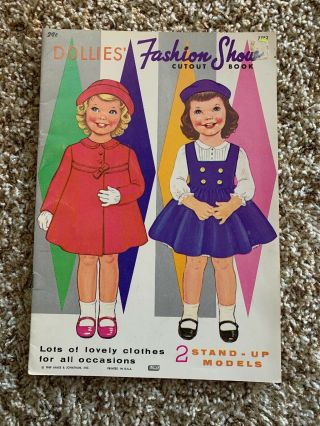 Vintage Lowe 1969 Dollies’ Fashion Show Paper Doll Book Bonnie Elizabeth Uncut